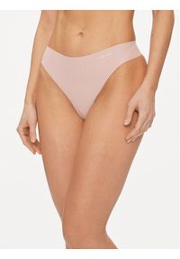 Calvin Klein Underwear Stringi 000QD5103E Różowy. Kolor: różowy. Materiał: bawełna