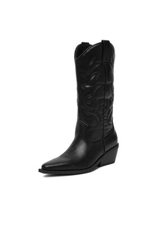 Jenny - JENNY Kowbojki CEO-R25AW01598 Czarny. Kolor: czarny. Materiał: materiał