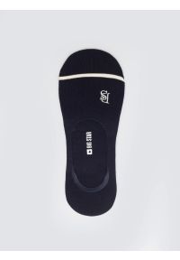 Big-Star - Stopki damskie bawełniane granatowe Nastka 403. Kolor: niebieski. Materiał: bawełna. Wzór: haft #1