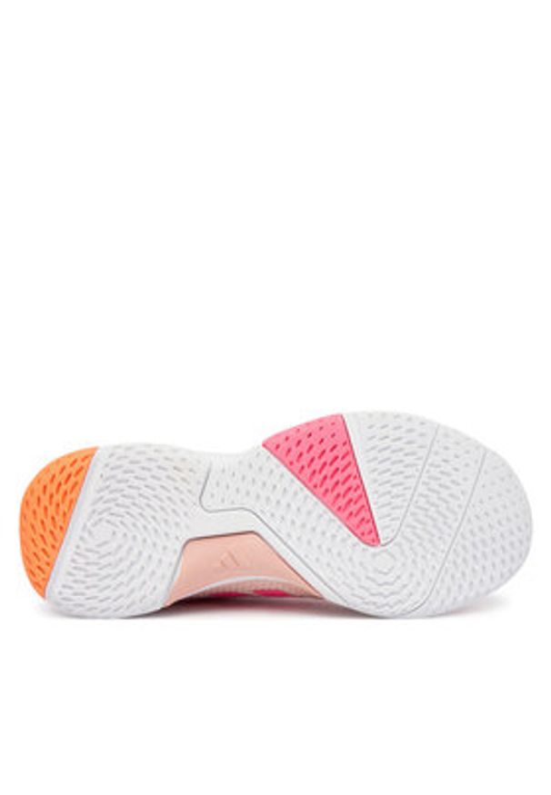 Adidas - adidas Buty halowe Ligra 8 W JR7119 Pomarańczowy. Kolor: pomarańczowy. Materiał: materiał