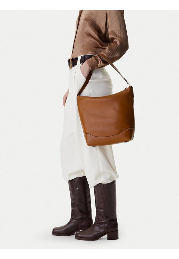 Lauren Ralph Lauren - LAUREN RALPH LAUREN Torebka 431P03419001 Brązowy. Kolor: brązowy. Materiał: skórzane