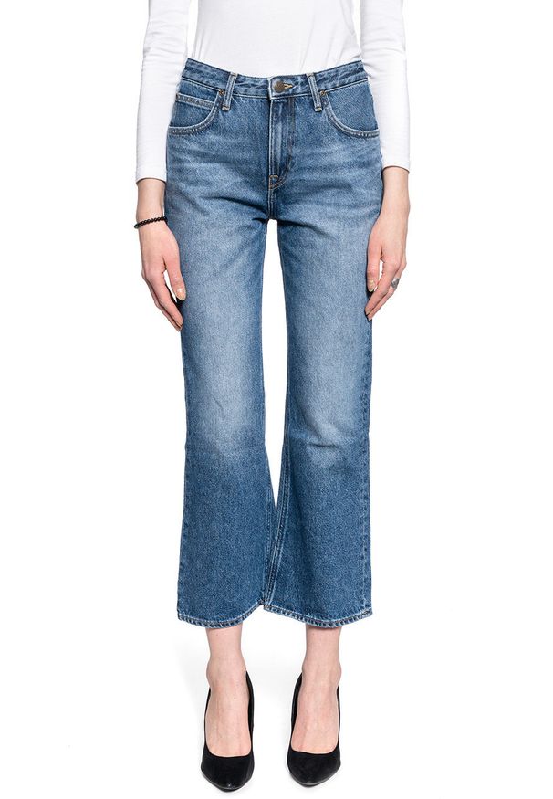 Lee - DAMSKIE SPODNIE JEANSOWE LEE CROPPED BOOT L30NRDQF 112106537