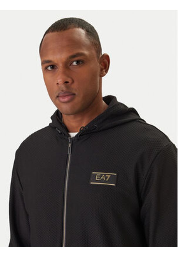 EA7 Emporio Armani Bluza 7M001339 AF21099 Czarny Regular Fit. Kolor: czarny. Materiał: syntetyk