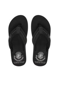 TOMMY HILFIGER - Tommy Hilfiger Japonki Patch Hilfiger Beach Sandal FM0FM05804 Czarny. Kolor: czarny. Materiał: materiał #1