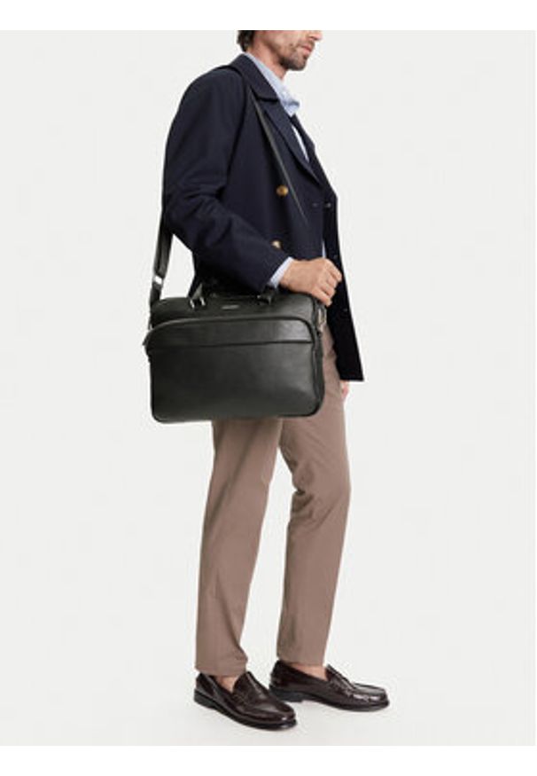 Gino Rossi Torba na laptopa C-GIN-L-004-08 Czarny. Kolor: czarny. Materiał: materiał, syntetyk