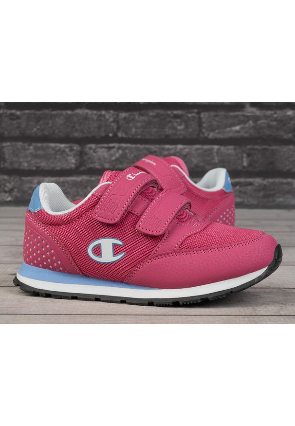 Buty dziewczęce sportowe na rzep Champion CHAMP EVOLVE M. Zapięcie: rzepy. Kolor: różowy, niebieski, wielokolorowy, biały. Sport: turystyka piesza