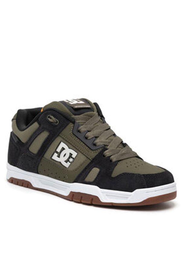 DC Sneakersy STAG 320188-ARO Zielony. Kolor: zielony. Materiał: skóra