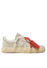 OFF-WHITE - Off-White Sneakersy OWIA272F23LEA0010303 Écru. Materiał: skóra