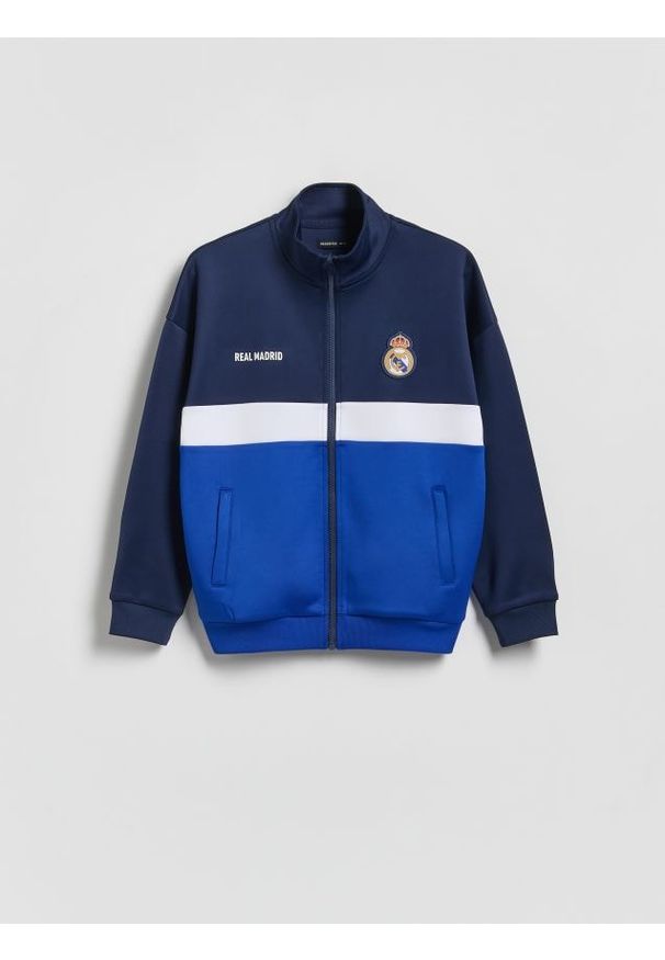 Reserved - Bluza Real Madrid - granatowy. Kolor: niebieski. Materiał: dzianina