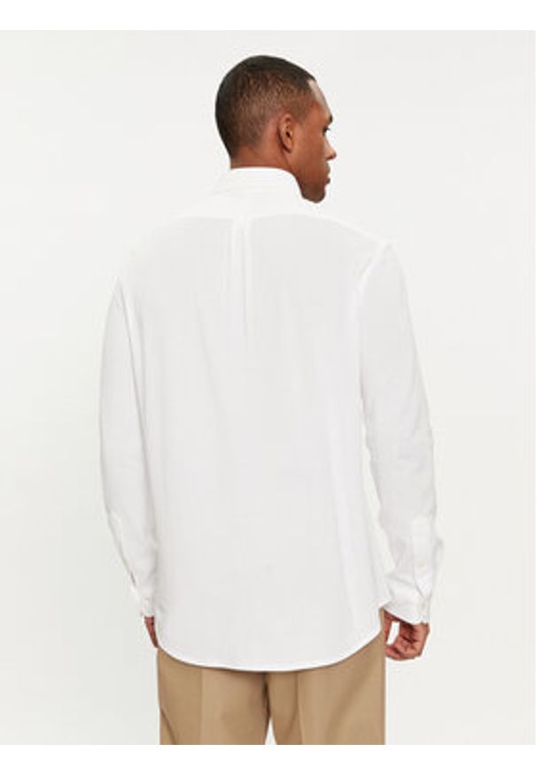 Polo Ralph Lauren Koszula 710932545002 Biały Custom Fit. Typ kołnierza: polo. Kolor: biały. Materiał: bawełna