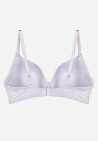 Born2be - Biały Klasyczny Biustonosz o Gładkim Wykończeniu z Kokardką Adothyia. Kolor: biały. Wzór: gładki #4