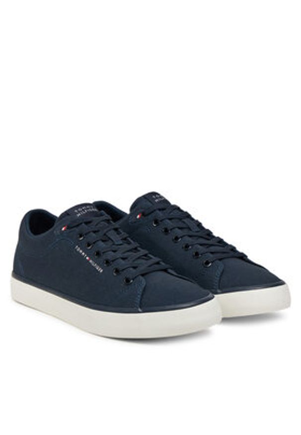 TOMMY HILFIGER - Tommy Hilfiger Tenisówki Hi Vulc Low Core Canvas FM0FM05396 Granatowy. Kolor: niebieski. Materiał: materiał