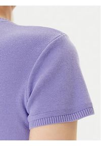 United Colors of Benetton - United Colors Of Benetton T-Shirt 1091D1M10 Fioletowy Regular Fit. Kolor: fioletowy. Materiał: bawełna