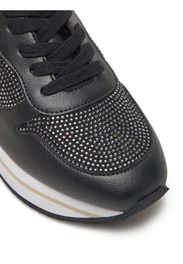 TwinSet - TWINSET Sneakersy 242TGT18A Czarny. Kolor: czarny. Materiał: skóra