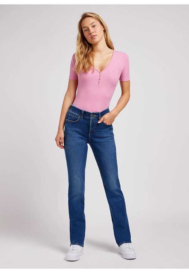 Lee - DAMSKIE SPODNIE LEE ULC STRAIGHT COBALT SHEEN 112350786