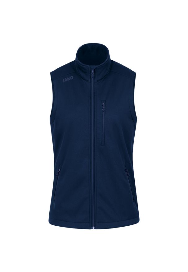 Damska kurtka bez rękawów Jako Premium. Kolor: niebieski. Materiał: softshell. Długość rękawa: bez rękawów