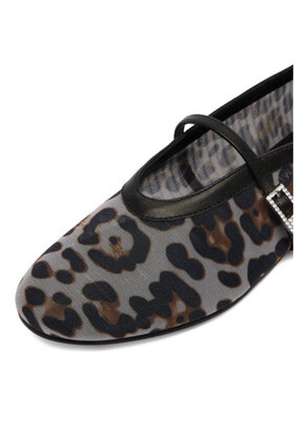 Eva Minge Baleriny EO-STORMI-LT24067-524 Czarny. Kolor: czarny. Materiał: materiał