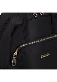Wittchen - Damski plecak z nylonu z długimi uchwytami. Kolor: wielokolorowy, czarny, złoty. Materiał: nylon. Styl: klasyczny, sportowy #4