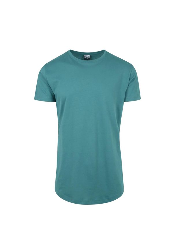 Urban Classics - Męska Długa Koszulka W Kształcie Litery T. Kolor: zielony, niebieski, wielokolorowy. Długość: długie. Sport: turystyka piesza