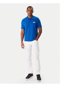 Karl Lagerfeld - KARL LAGERFELD Polo 745780 561235 Niebieski Regular Fit. Typ kołnierza: polo. Kolor: niebieski. Materiał: bawełna #4