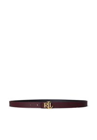 Lauren Ralph Lauren - LAUREN RALPH LAUREN Pasek 412P06811001 Bordowy. Kolor: czerwony. Materiał: skóra #1