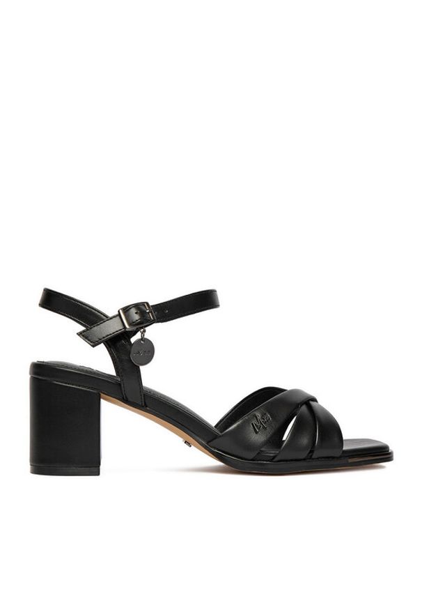 MEXX Sandały EO-WS1161-01 Czarny. Kolor: czarny. Materiał: skóra