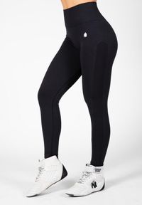 GORILLA WEAR - Leginsy Bezszwowe Hilton. Kolor: czarny. Sport: fitness