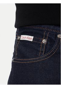 Calvin Klein Jeansy 90's LV04RD713G Granatowy Straight Fit. Kolor: niebieski #3