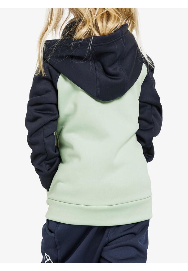 Bluza z kapturem dziecięca Didriksons Corin Full Zip. Typ kołnierza: kaptur. Kolor: zielony