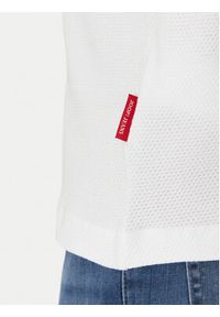 JOOP! Jeans Polo 15 JJJ-17Amare 30046012 Biały Modern Fit. Typ kołnierza: polo. Kolor: biały. Materiał: bawełna