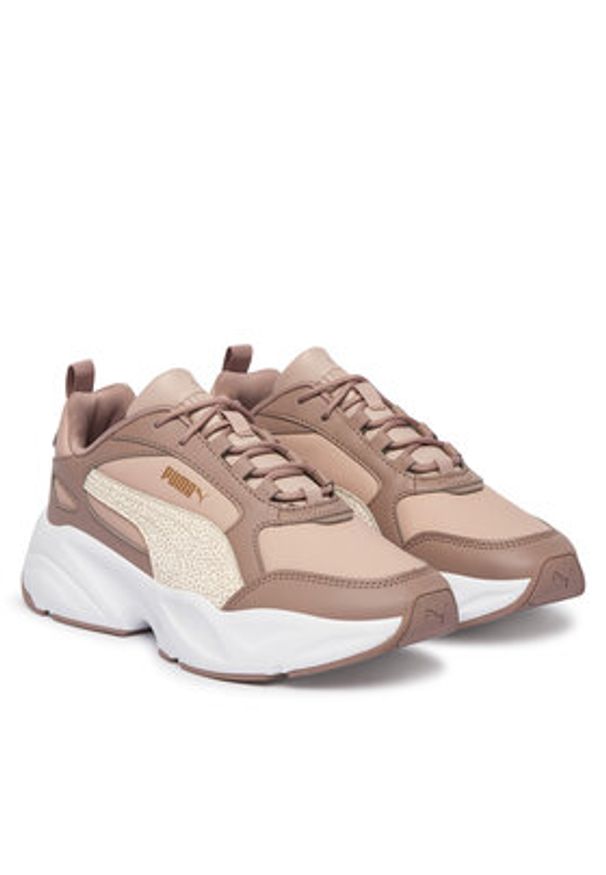 Puma Sneakersy Cassia 2.0 404639 01 Beżowy. Kolor: beżowy. Materiał: skóra