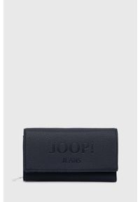 JOOP! - Joop! portfel damski kolor granatowy. Kolor: niebieski. Materiał: materiał. Wzór: gładki #1