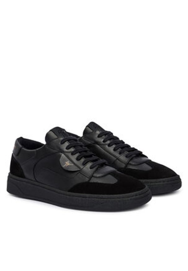 Giuseppe Zanotti Sneakersy RU50013/001 Czarny. Kolor: czarny. Materiał: skóra