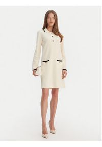 Luisa Spagnoli Sukienka dzianinowa Mariolina 100305 Beżowy Regular Fit. Kolor: beżowy. Materiał: wełna #2