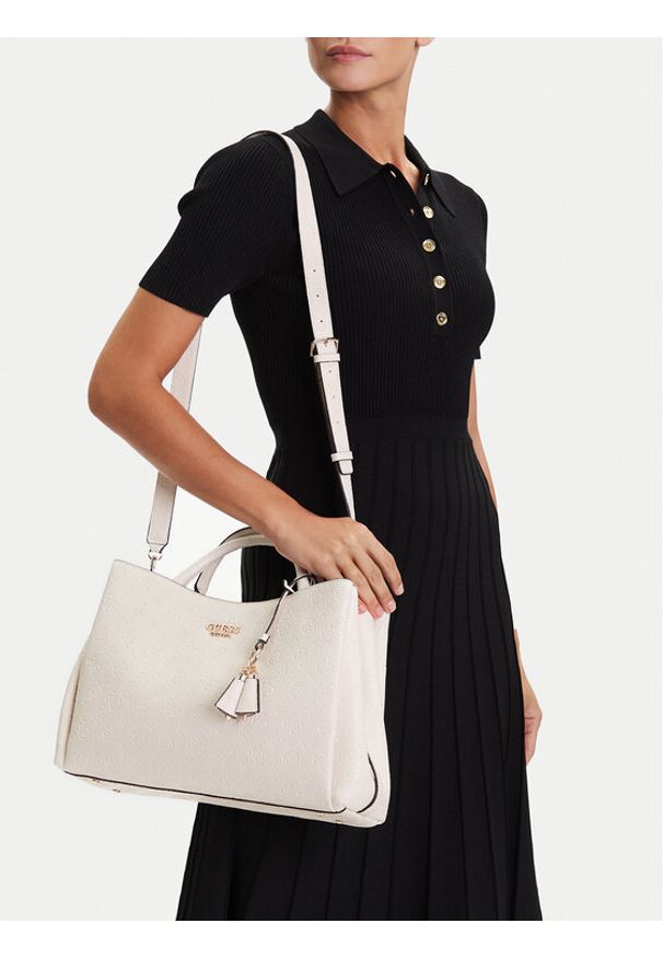 Guess Torebka Phoebe HWPD96 65070 Biały. Kolor: biały. Materiał: skórzane