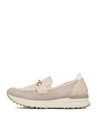 Rieker Półbuty N7455-60 Beżowy. Kolor: beżowy. Materiał: materiał #2