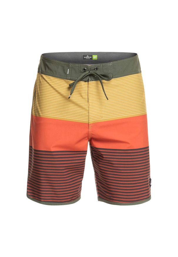 Szorty kąpielowe męskie Quiksilver Surfsilk Tijuana 18". Kolor: pomarańczowy, żółty, wielokolorowy