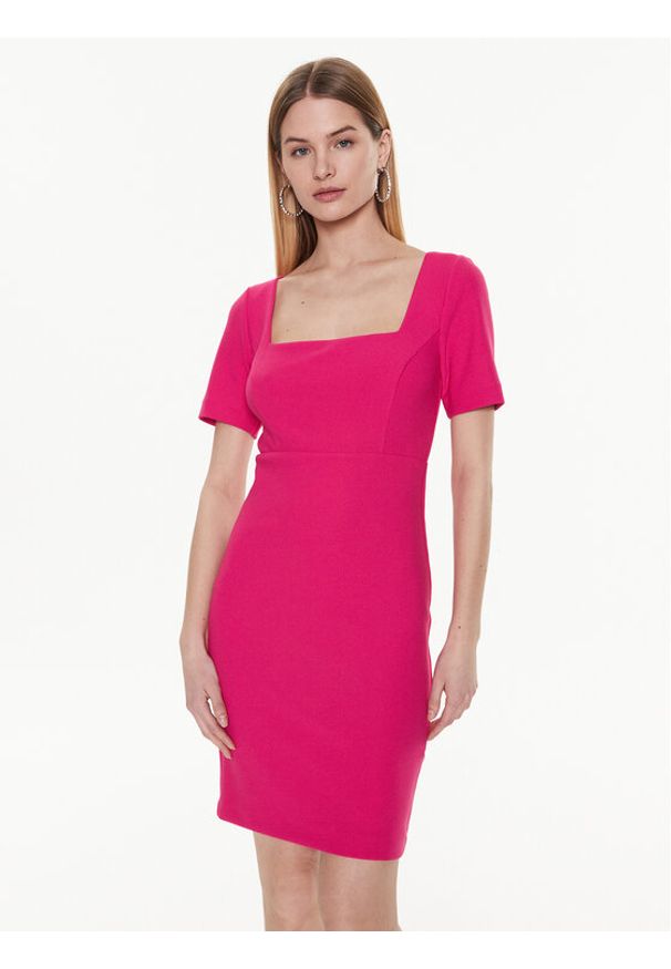 Marciano Guess Sukienka koktajlowa 3GGK99 6869Z Różowy Regular Fit. Kolor: różowy. Materiał: syntetyk. Styl: wizytowy