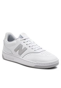 New Balance Sneakersy BB80GRY Biały. Kolor: biały. Materiał: skóra #4