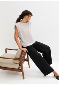 bonprix - T-shirt oversize z czystej bawełny organicznej. Kolor: szary. Materiał: bawełna #3