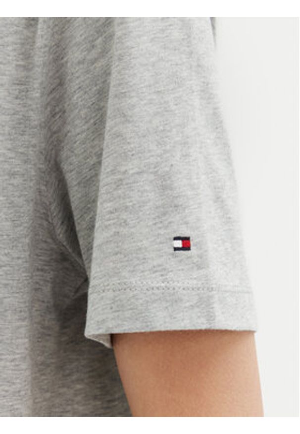 TOMMY HILFIGER - Tommy Hilfiger T-Shirt WW0WW45525 Szary Relaxed Fit. Kolor: szary. Materiał: bawełna