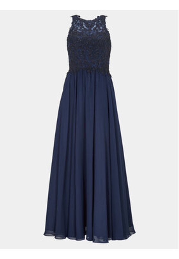 Hey Kyla Sukienka wieczorowa 5AG028HK Granatowy Regular Fit. Kolor: niebieski. Materiał: syntetyk. Styl: wizytowy