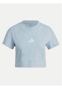 Adidas - adidas T-Shirt ALL SZN 3-Stripes IY6846 Niebieski Slim Fit. Kolor: niebieski. Materiał: bawełna