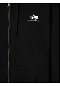 Alpha Industries Bluza Basic Zip Hoody 118342 Czarny Regular Fit. Kolor: czarny. Materiał: bawełna #3
