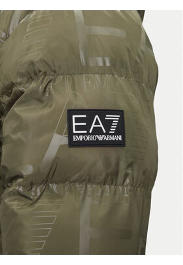 EA7 Emporio Armani Kurtka zimowa 7M000697 AF15969 U8100 Zielony Modern Fit. Kolor: zielony. Materiał: syntetyk. Sezon: zima