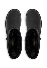 Ugg - Buty zimowe damskie UGG W Classic Mini Short II (1016223-BLK). Okazja: na plażę. Kolor: czarny. Materiał: materiał. Sezon: zima. Styl: młodzieżowy
