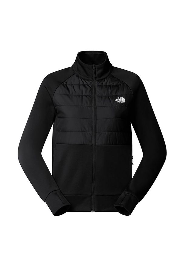 Bluza damska The North Face Reaxion 2.0 0A8DW8KS71 - czarna. Okazja: na co dzień. Kolor: czarny. Materiał: syntetyk, poliester, polar. Wzór: aplikacja. Styl: casual, klasyczny