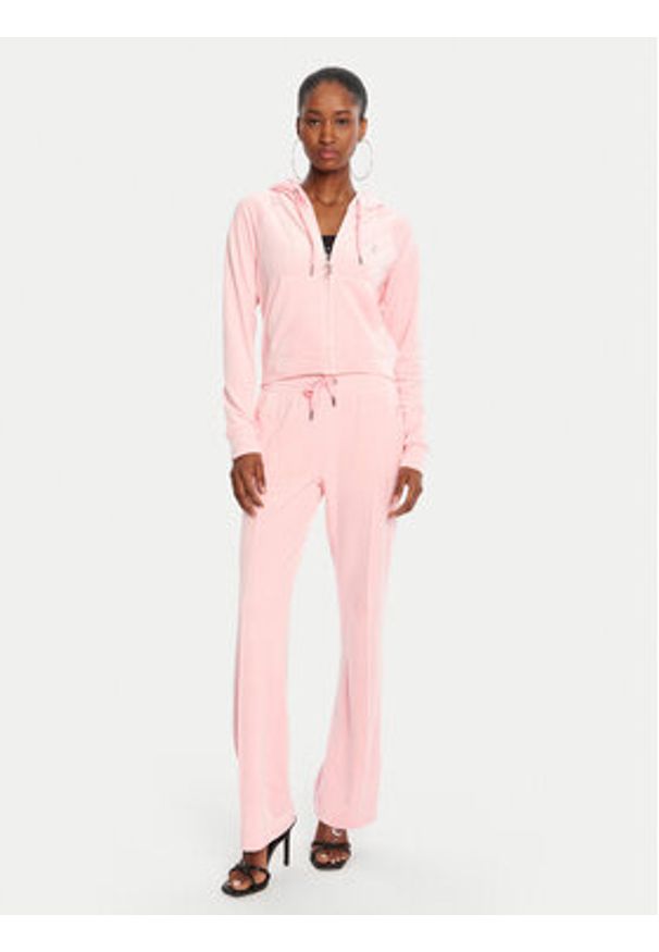 Juicy Couture Spodnie dresowe Tina JCAPW045 Różowy Regular Fit. Kolor: różowy. Materiał: syntetyk