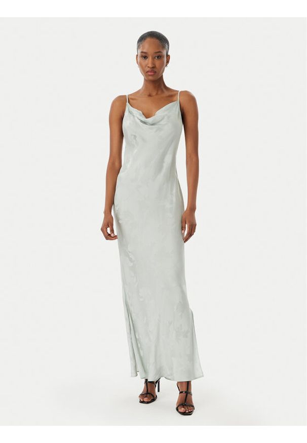 Calvin Klein Sukienka letnia LV044F011G Zielony jasny Regular Fit. Kolor: zielony. Materiał: wiskoza. Sezon: lato