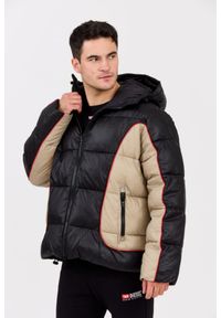Diesel - DIESEL Czarna męska kurtka W-OSTEND, Rozmiar 48. Okazja: na co dzień. Kolor: czarny. Materiał: tkanina. Sezon: zima. Styl: casual, elegancki, sportowy #8